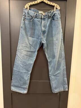 Vintage Levis 505 Jeans Regular Fit Straight Leg 33x30 Medium Wash 90s Denim